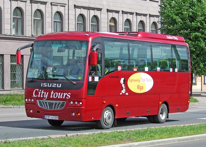 Autobusa noma Daugavpilī Isuzu 25 vietas